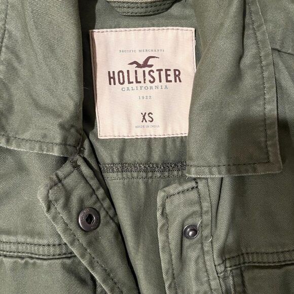 Hollister army green fall vest size xs - Picture 2 of 2